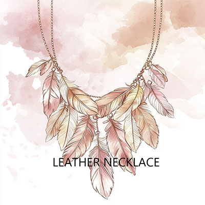 Leather necklace