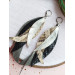 Multi layered earrings made from genuine leather