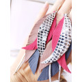 Multi layered earrings made from genuine leather
