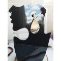 medium drop earrings genuine leather jewelry  stud earrings