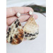 medium drop earrings genuine leather jewelry  stud earrings
