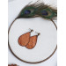 medium drop earrings genuine leather jewelry  stud earrings