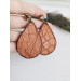 medium drop earrings genuine leather jewelry  stud earrings