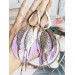Multi layered earrings made from genuine leather