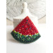 beaded watermelon brooch  for coat