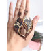 Unique high quality hand cut genuine leather feather earrings.