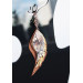 Unique high quality hand cut genuine leather feather earrings.
