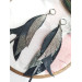 leather feather earrings long  gray handmade jewelry