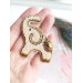 beaded embroidery brooch elephant