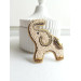 beaded embroidery brooch elephant