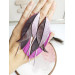  dark purple leather feather earrings long genuine leather jewelry 