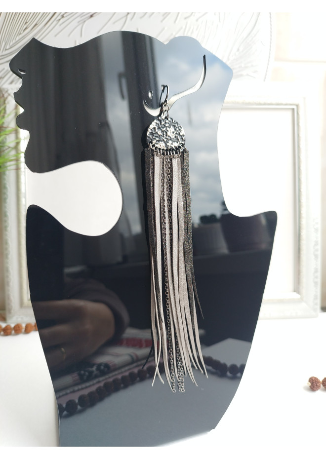 extra long genuine leather jewelry