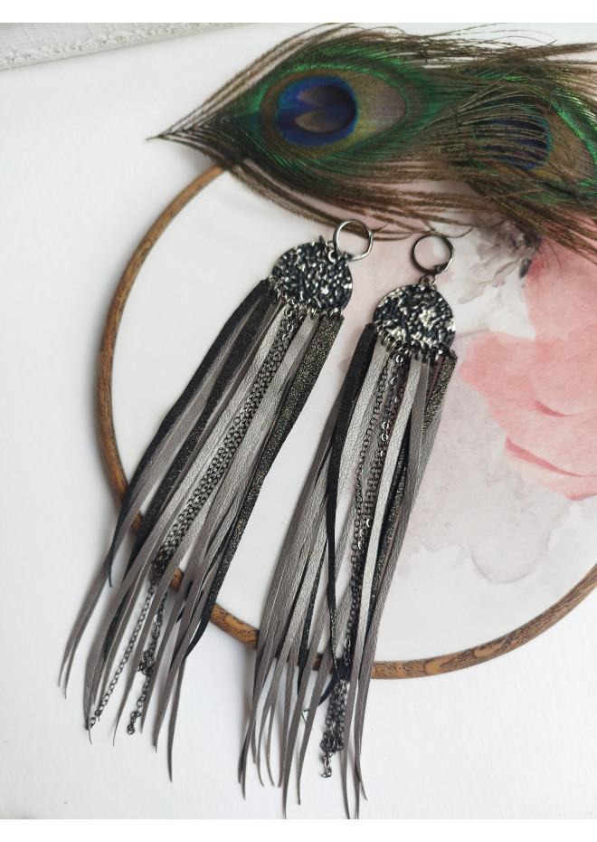 extra long genuine leather jewelry