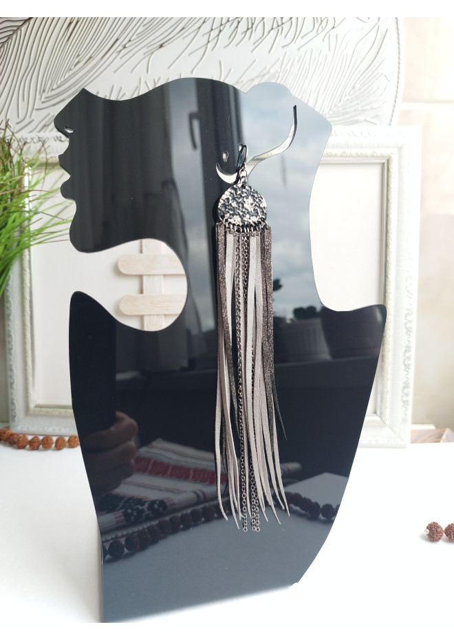 extra long genuine leather jewelry