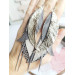 long leather feather earrings genuine leather jewelry 