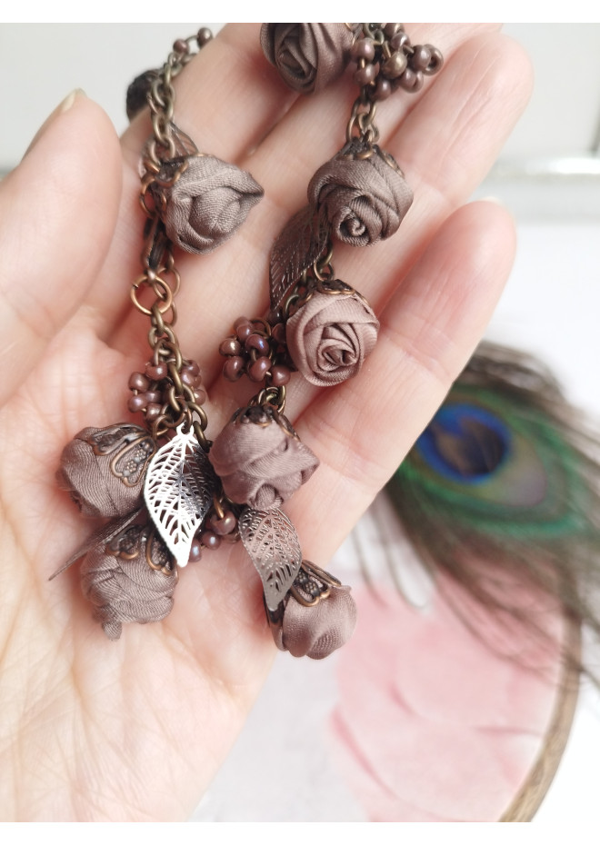 flower beaded jewelry braided