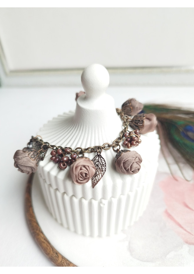 flower beaded jewelry braided
