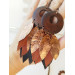 handmade feathers leather earrings large handmade jewelry