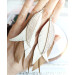 long leather feather earrings genuine leather jewelry metallic beige 